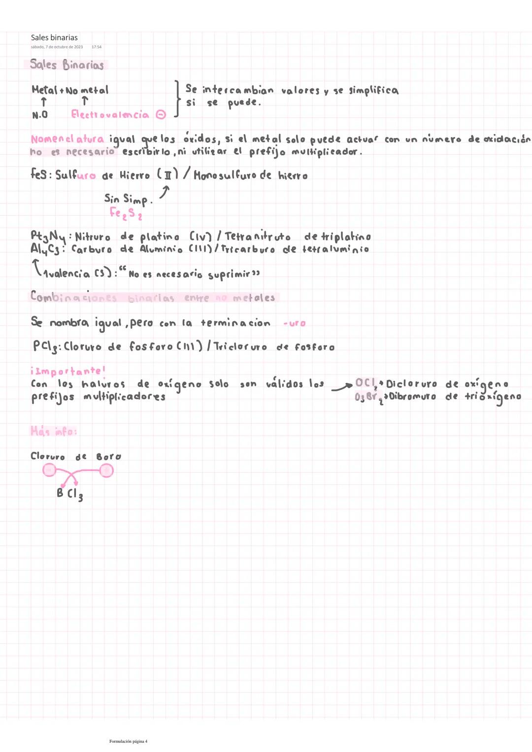 Tabla de valencias
lunes, 9 de octubre de 2023 16:55
Tabla de valencias
G₁
H
$1
4
A
Na
+1
k
Rb
+1
Cs
+1
fr
G2
+2
Be
+2
M₂
+2
Ca
+2
Sr
+2
Ba
