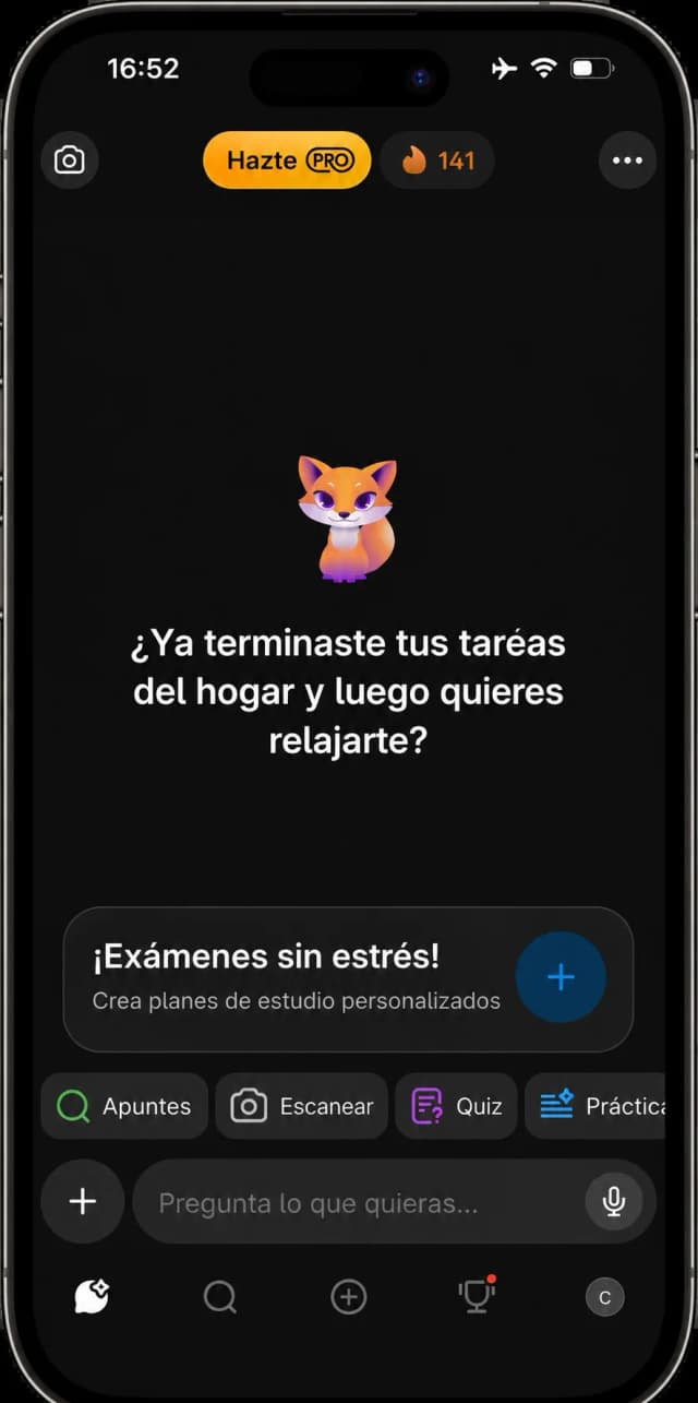 Pantalla de inicio de la app Knowunity