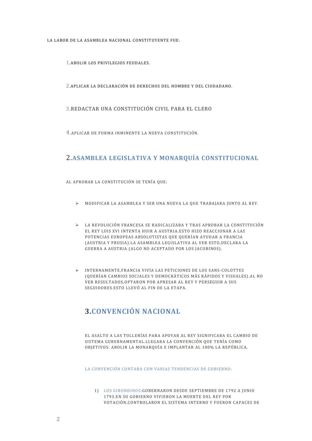 # ETAPAS DE LA REVOLUCIÓN
# FRANCESA
1.ASAMBLEA NACIONAL CONSTITUYENTE (1789-1791)
LA ASAMBLEA NACIONAL CONSTITUYENTE COMIENZA CON LA TOMA