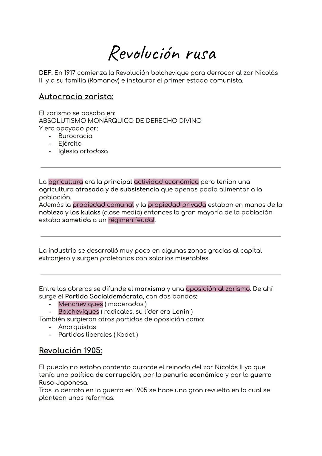 Revolución Rusa 1917