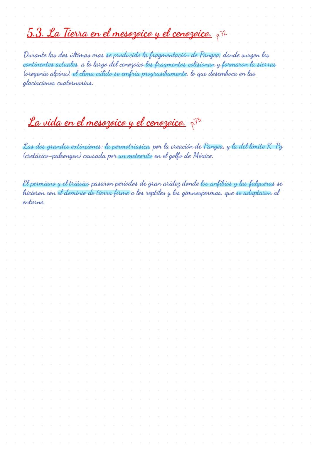 Apuntes
Biologia
Geologia Biologia y Geologia Tema 3: La historia de la Tierra
1. Los cambios que ocurren en la Tierra p.58
●
Cambio climáti