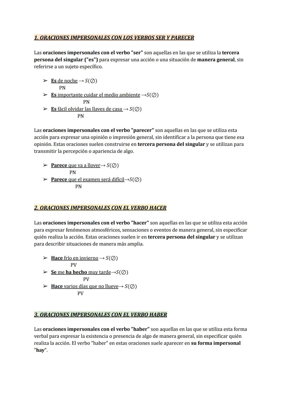 1. Oraciones Copulativas y Predicativas
Según el verbo del predicado, podemos dividir las oraciones en Copulativas o en Predicativas.
Para e