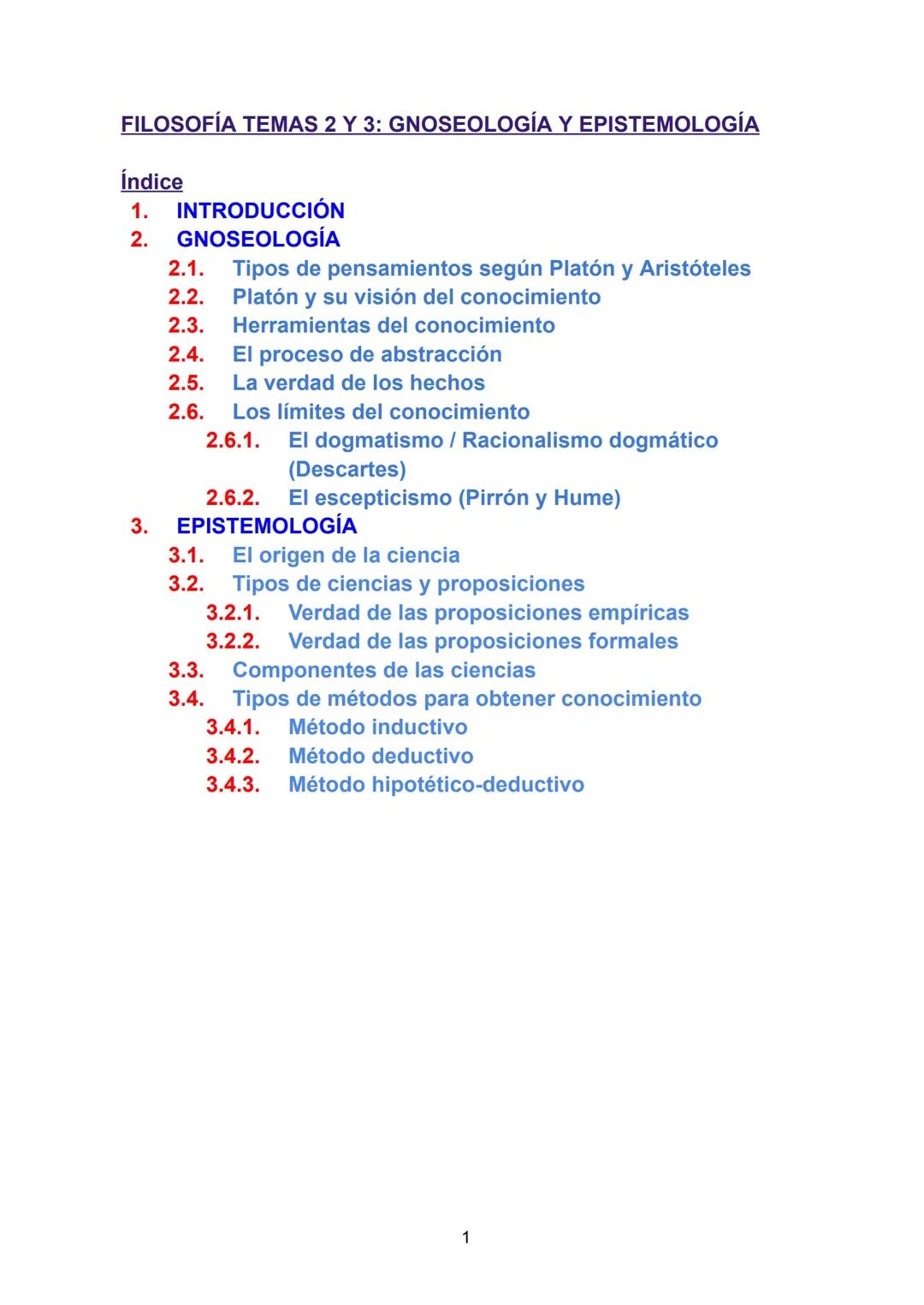 Gnoseología y Epistemología