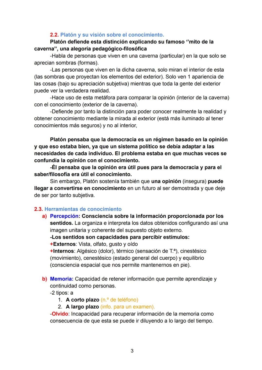 FILOSOFÍA TEMAS 2 Y 3: GNOSEOLOGÍA Y EPISTEMOLOGÍA
Índice
1. INTRODUCCIÓN
2.
GNOSEOLOGÍA
3.
2.1. Tipos de pensamientos según Platón y Aristó