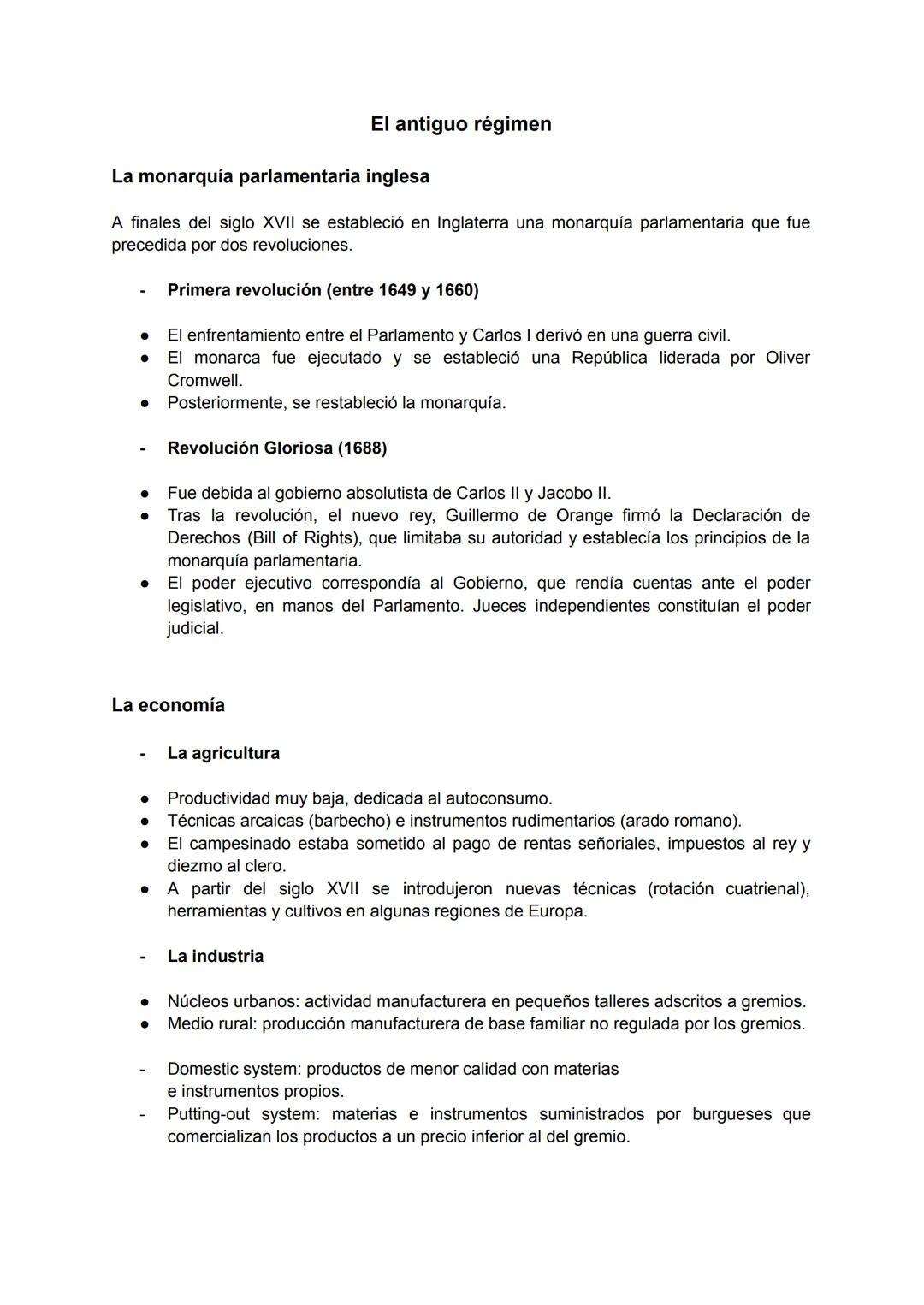 El antiguo régimen y la ilustración