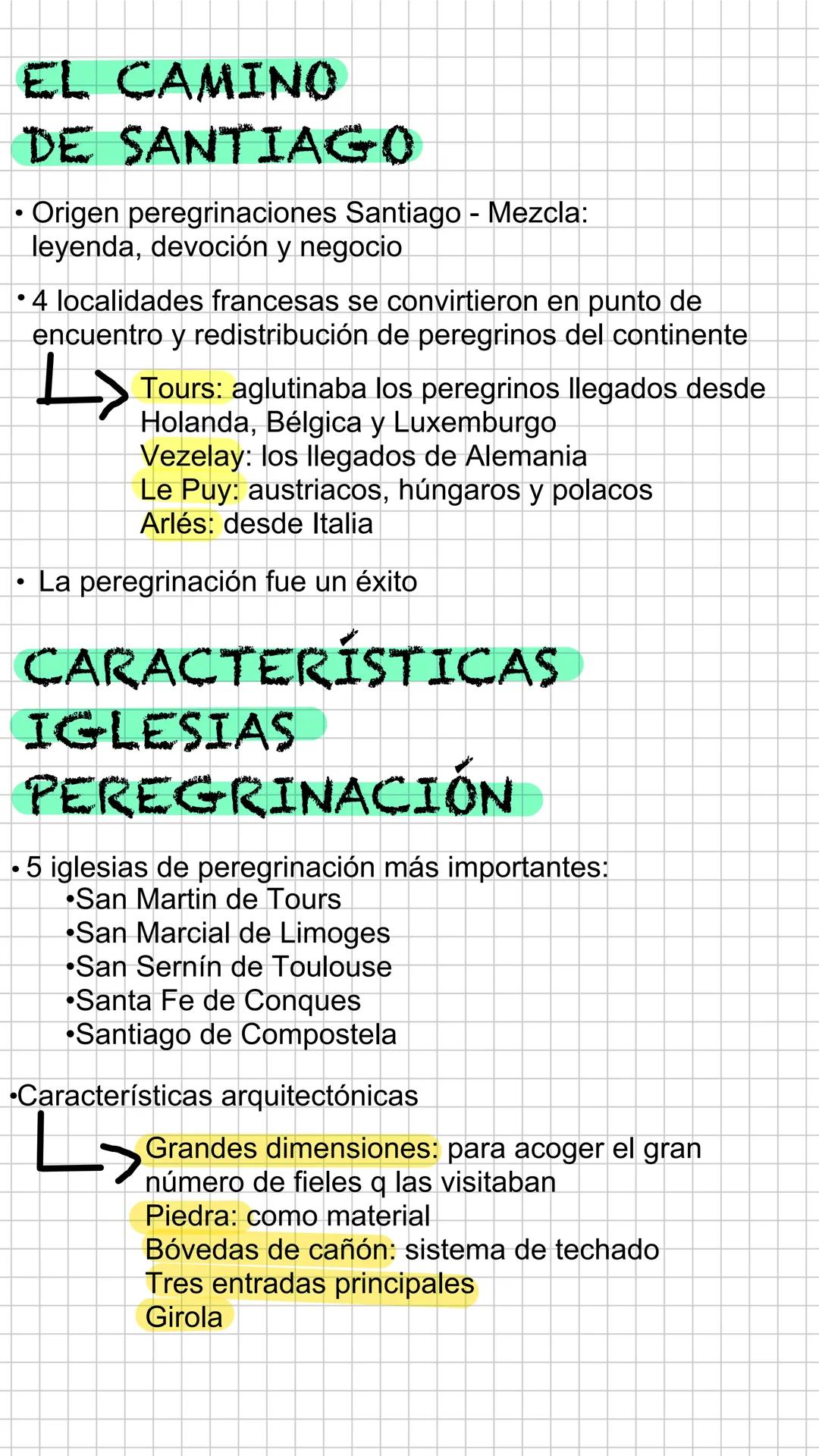# CARACTERÍSTICAS
GENERALES
* Escuelas arquitectónicas - Uso arco de medio punto y
bóveda de cañón (elementos sostenidos) y necesidad
de