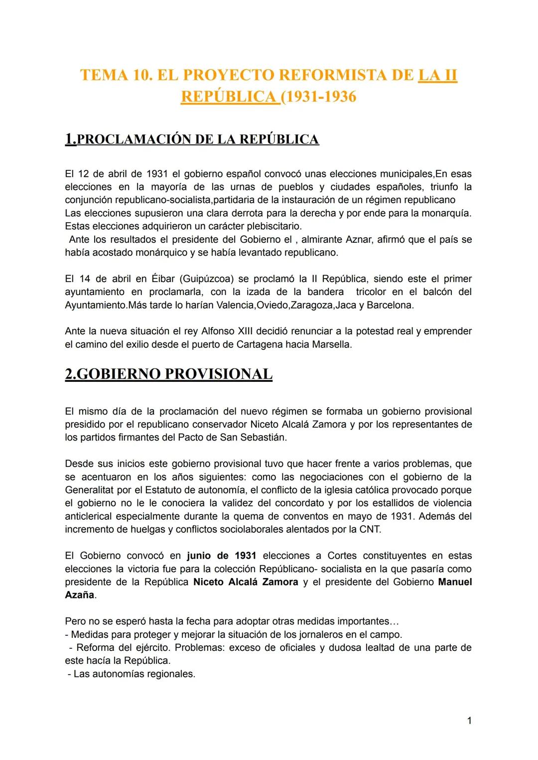 La Segunda República Española