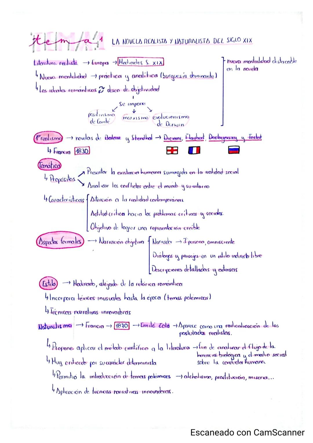 اسم عاد
LA NOVELA REALISTA Y NATURALISTA DEL SIGLO XIX
La literatura realista se impone en Europa a mediados del siglo XIX como expresión de
