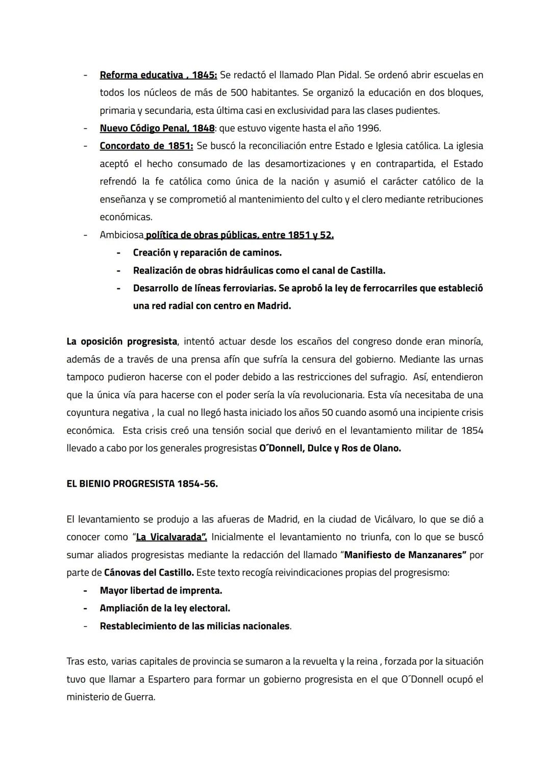 # BLOQUE 6. EL REINADO DE ISABEL II
El período iniciado en España a raíz de la muerte de Fernando VII representó el final del Antiguo
Régim