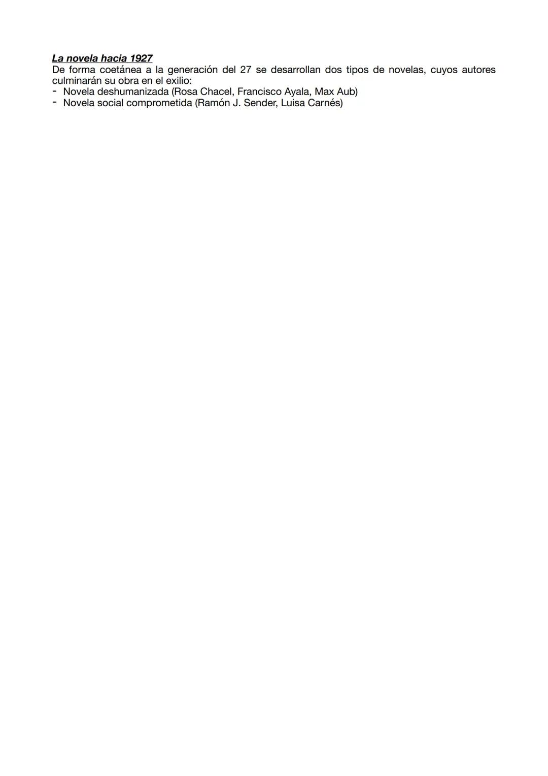 # La novela desde principio del siglo XX hasta 1939
La novela española de principios del siglo XX se enmarca en un contexto de crisis espir