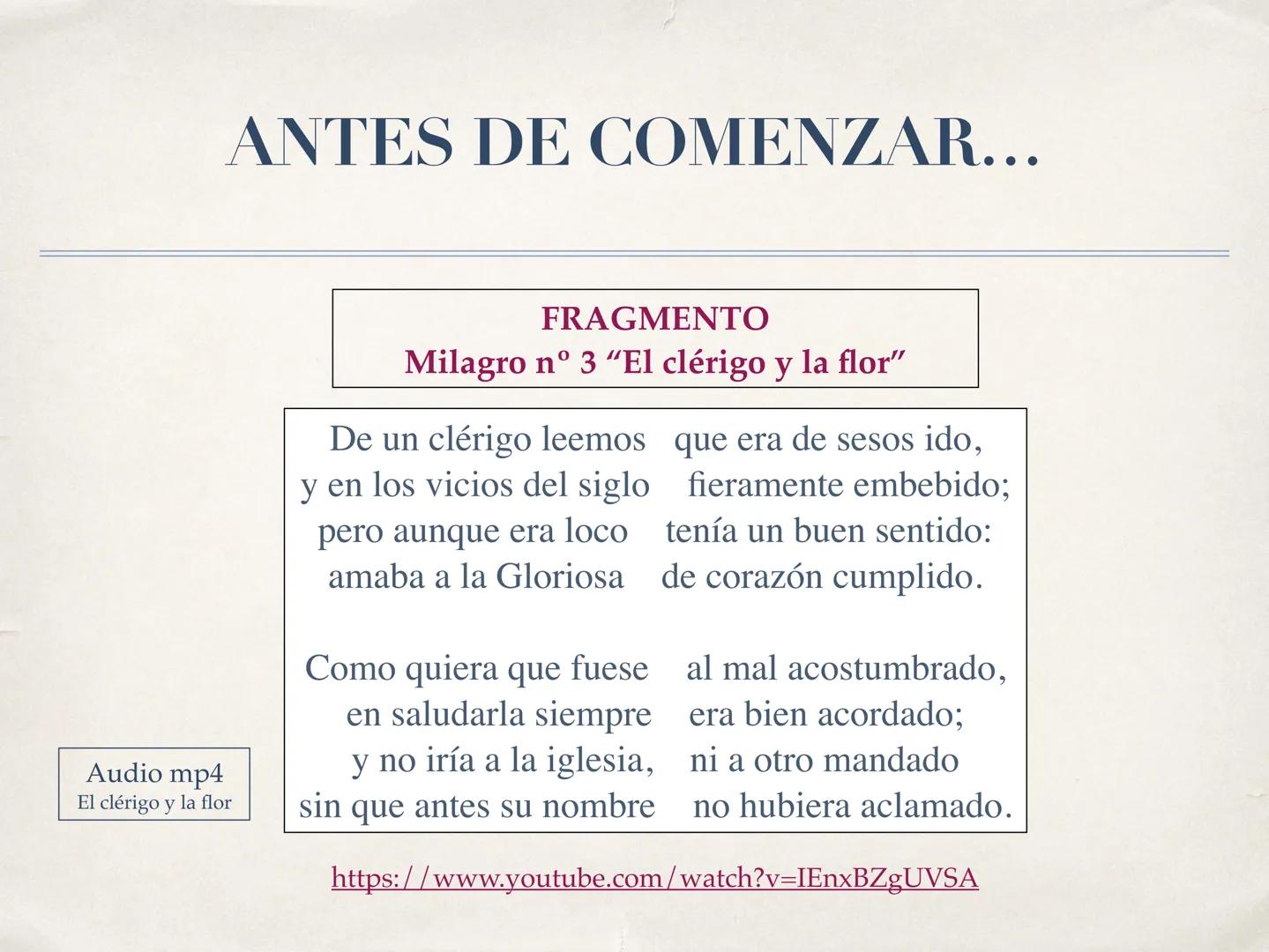 LITERATURA MEDIEVAL:
Lírica culta
MESTER DE CLERECÍA
(s. XIII-XIV)
1º BACHILLERATO
Marta Agramunt REPASANDO...
¿Qué era el Mester de Juglarí