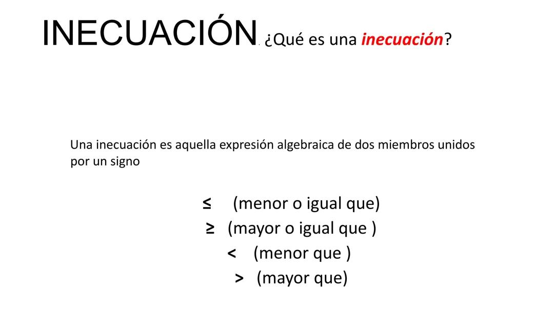 INECUACIONES