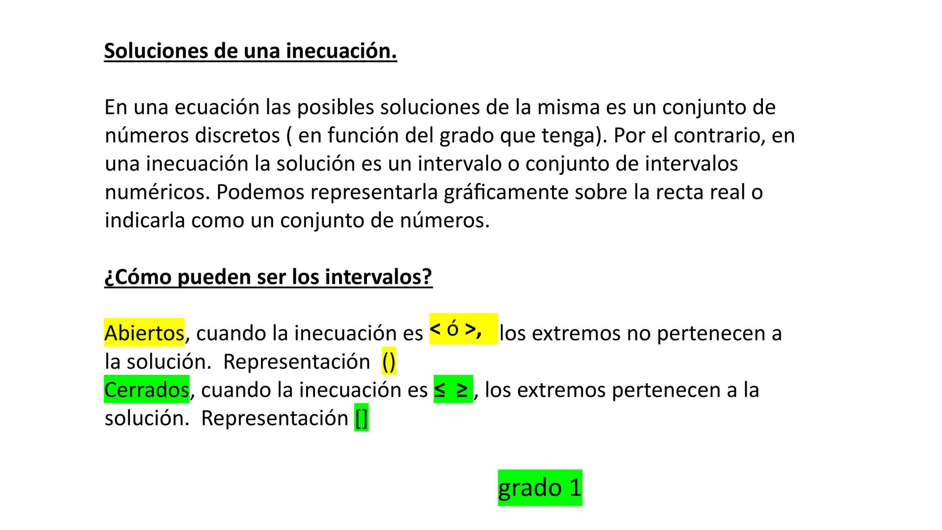 INECUACIÓN ¿Q
¿Qué es una inecuación?
Una inecuación es aquella expresión algebraica de dos miembros unidos
por un signo
(menor o igual que)