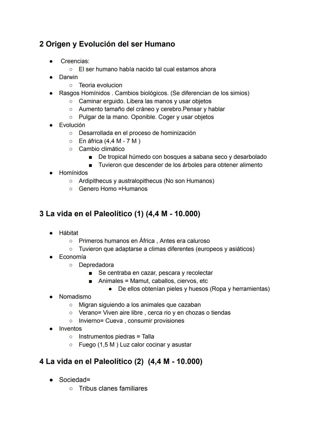 # PREHISTORIA
1 Edades y fuentes de la prehistoria
Historia:
* Ciencia estudia pasado humanidad
* Analiza civilizaciones en el tiempo