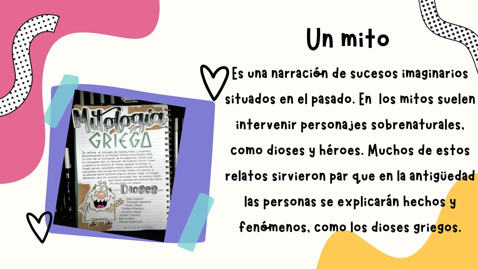 BORCELLE 2030
LENGUA:
EL MITO INTRODUCCIÓN
Holaaaaa, hoy te voy a enseñar
que es un mito, sus
características, donde se sitúa y
sus perso