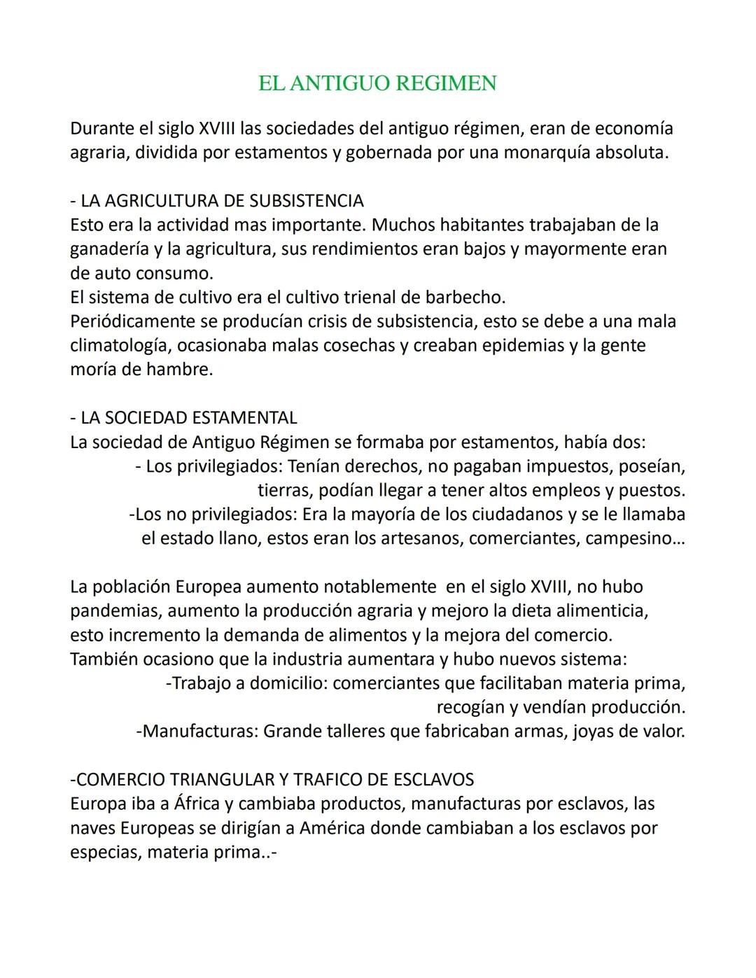 EL ANTIGUO RÉGIMEN