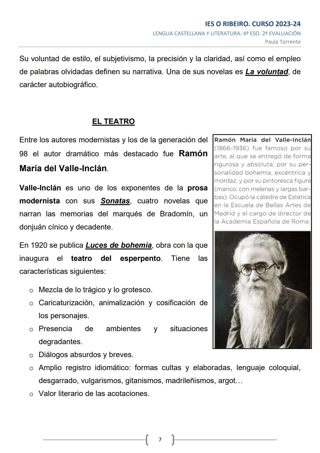 Monarquía
parlamentaria
con Alfonso XIII.
3.3. EL MODERNISMO Y LA GENERACIÓN DEL 98
Contexto histórico de finales del siglo XIX e inicio del