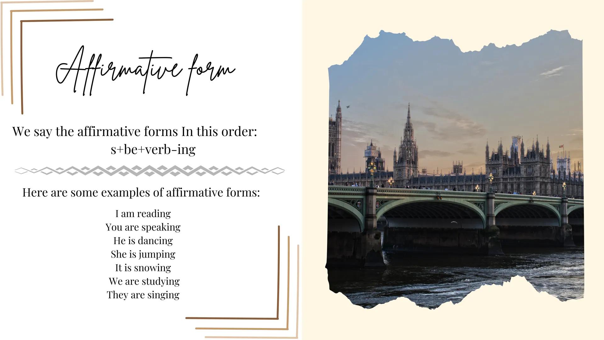 # present
# CONTINUOUS
By Claudia 🎀 # INDEX
1. PRESENT CONTINUOS
........................
2. AFFIRMATIVE FORMS
......................