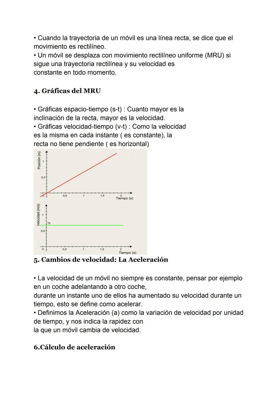 TEMA 5: VIVIMOS EN MOVIMIENTO
1. El movimiento
2. La Velocidad
3. Cálculo de la Velocidad
4. Gráficas de la MRU
5. Cambios de Velocidad: La