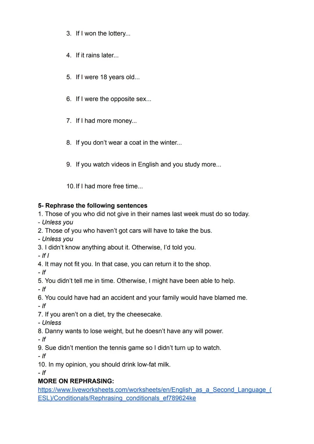 # CONDITIONAL SENTENCES
## Zero Conditional
| Structure | If + Present Simple, ... Present Simple |
| --------- | ------------------------