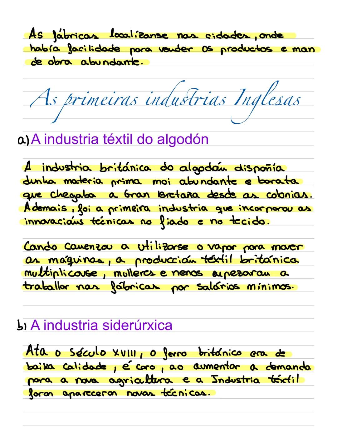 2
Revolución industrial e
imperialune Gran Bretaña: Causas da revolución industrial
A que chamamos revolución
industrial???
Iniciouse en Ing