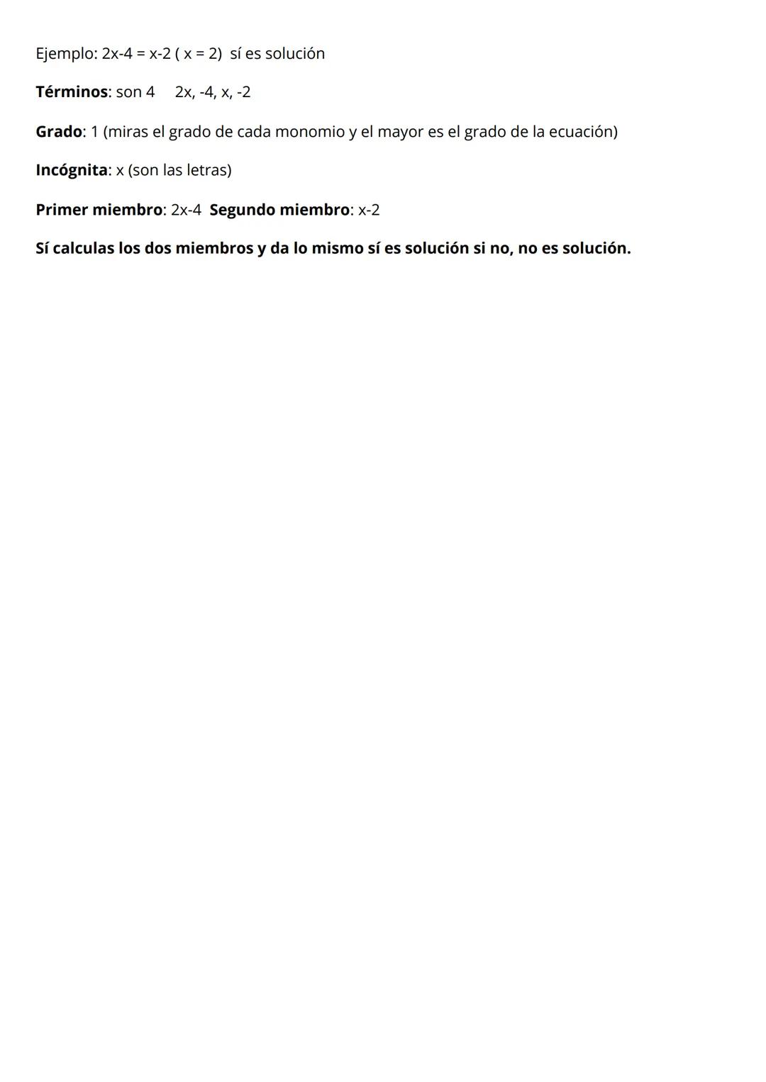 Álgebra
1. Expresiones algebraicas
-Un número desconocido = x
-El doble de un número = 2x
-El triple de un número = 3x
-La diferencia de dos