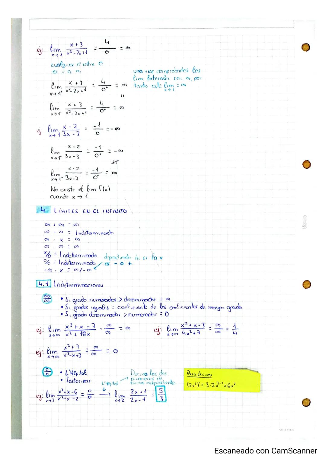# Item/a/6
LIMITES DE FUNCIONES
## 1 DOMINIO Y RECONNIDO
Dom f= (-0, 1) (1,00)
El doninio siempre va ha ser un intervalo e dos lo miramo