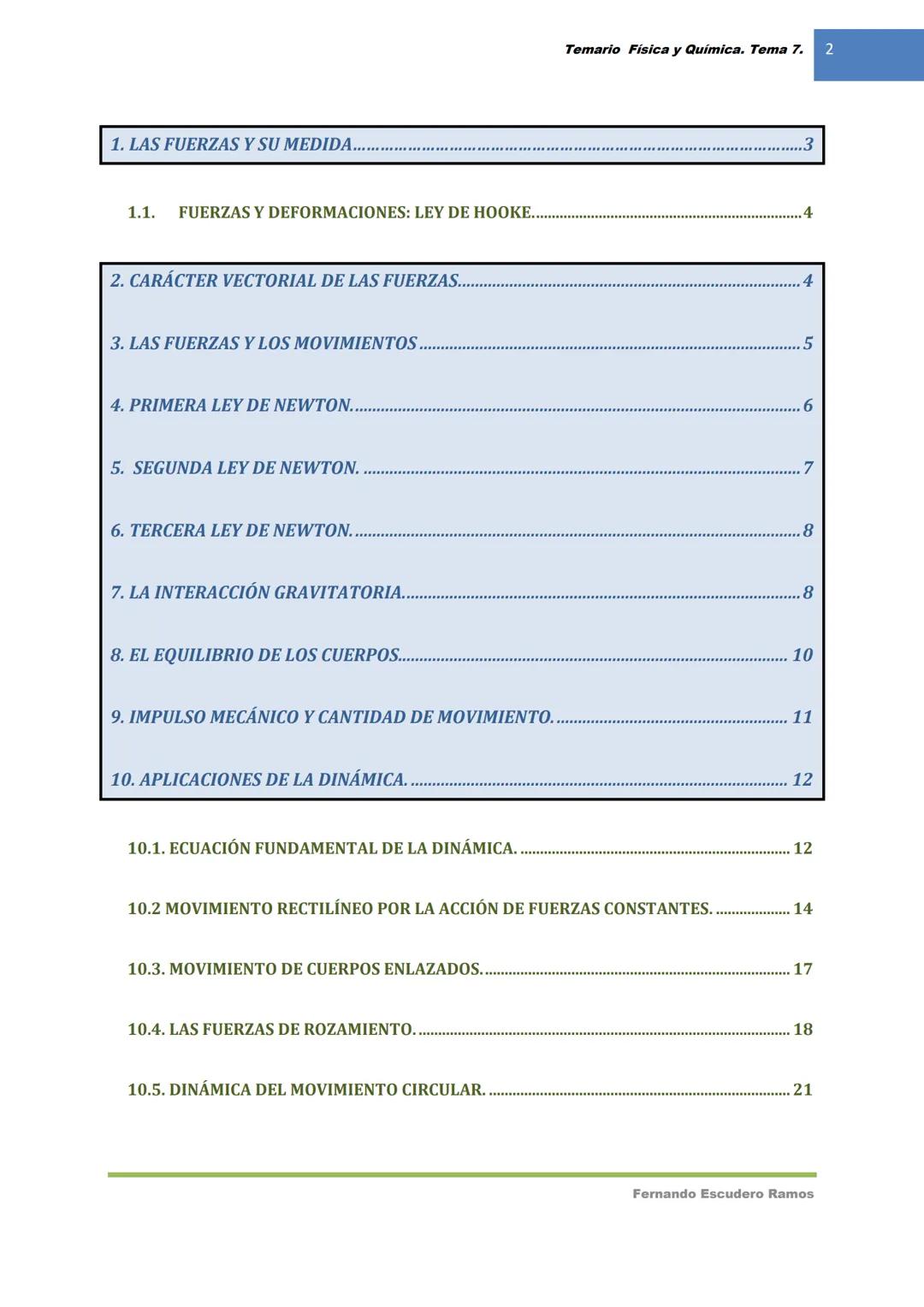 FÍSICA Y QUÍMICA //
1º BACHILLERATO.
TEMA 1. FORMULACIÓN INORGANICA.
•
TEMA 2. INTRODUCCIÓN A LA QUÍMICA
•
TEMA 3. TRANSFORMACIONES QUÍMICAS