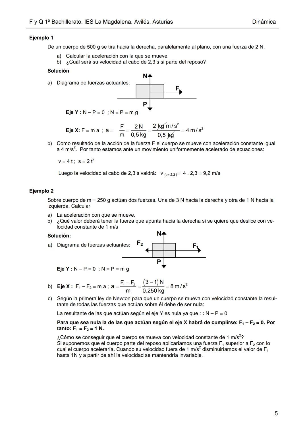 Dpto. Física
y Química
DINÁMICA
IES La Magdalena.
Avilés. Asturias
La Dinámica es una parte de la Física que estudia las acciones que se eje