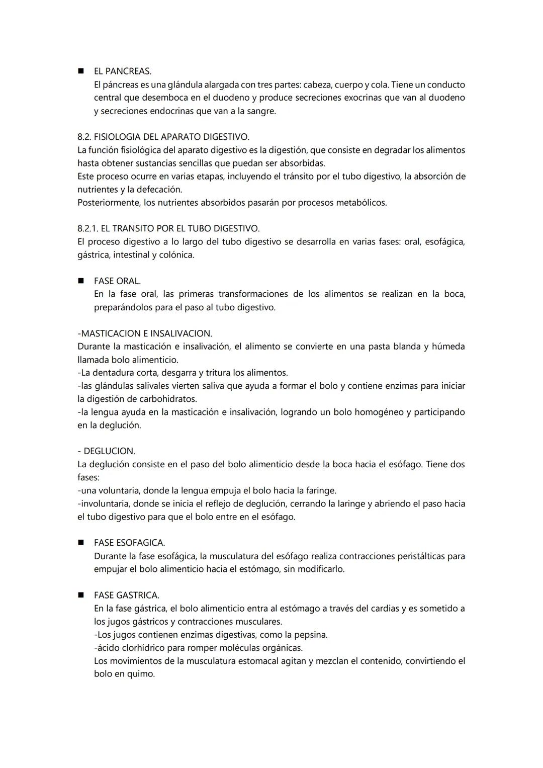 8.1 ANATOMIA DEL APARATO DIGESTIVO.
8.1.1. EL TUBO DIGESTIVO.
El tubo digestivo va desde la boca hasta el ano, pasando por la faringe, esófa