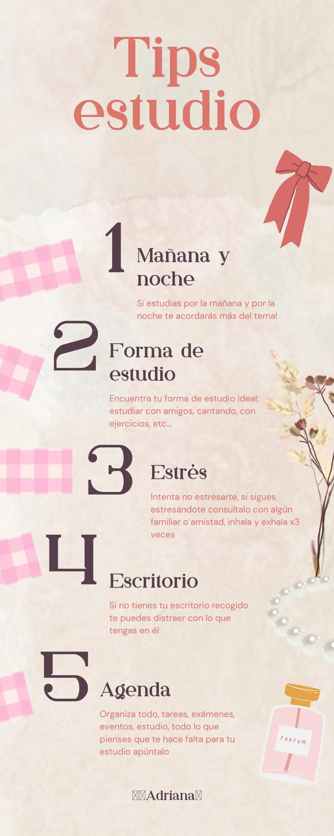 Tips de estudio.