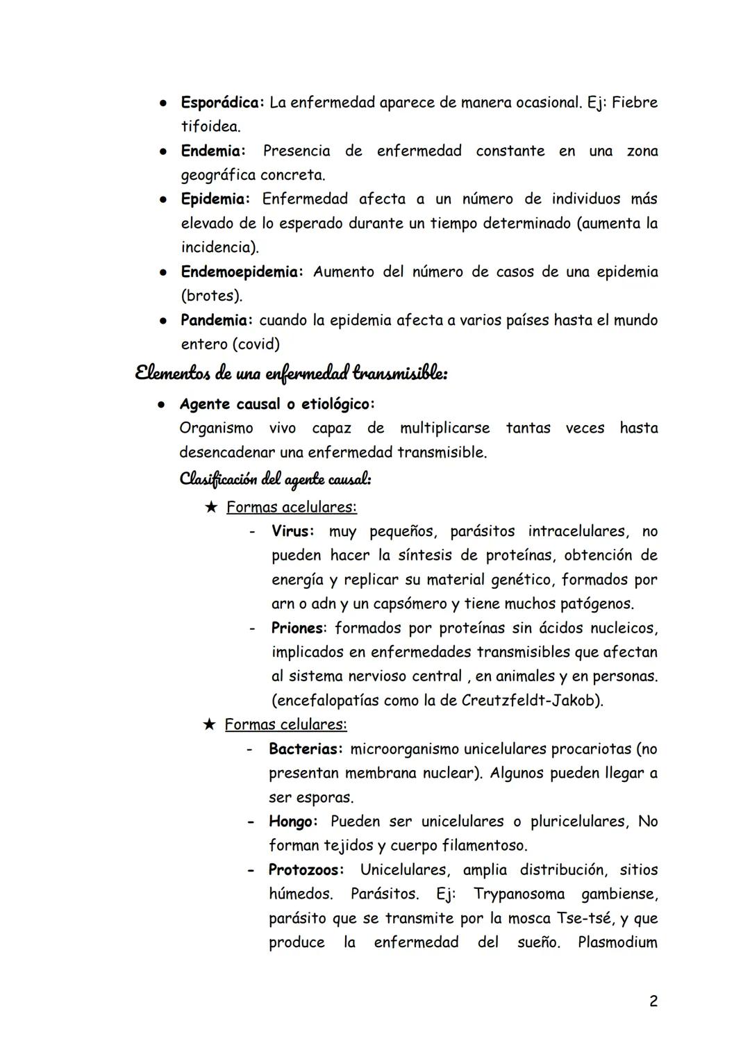 # Tema 9. Enfermedades transmisibles 1 TCAE
1. DEFINICIONES
→ Enfermedad infecciosa: producida por microorganismo. NO SIEMPRE SE
TRANSMITE