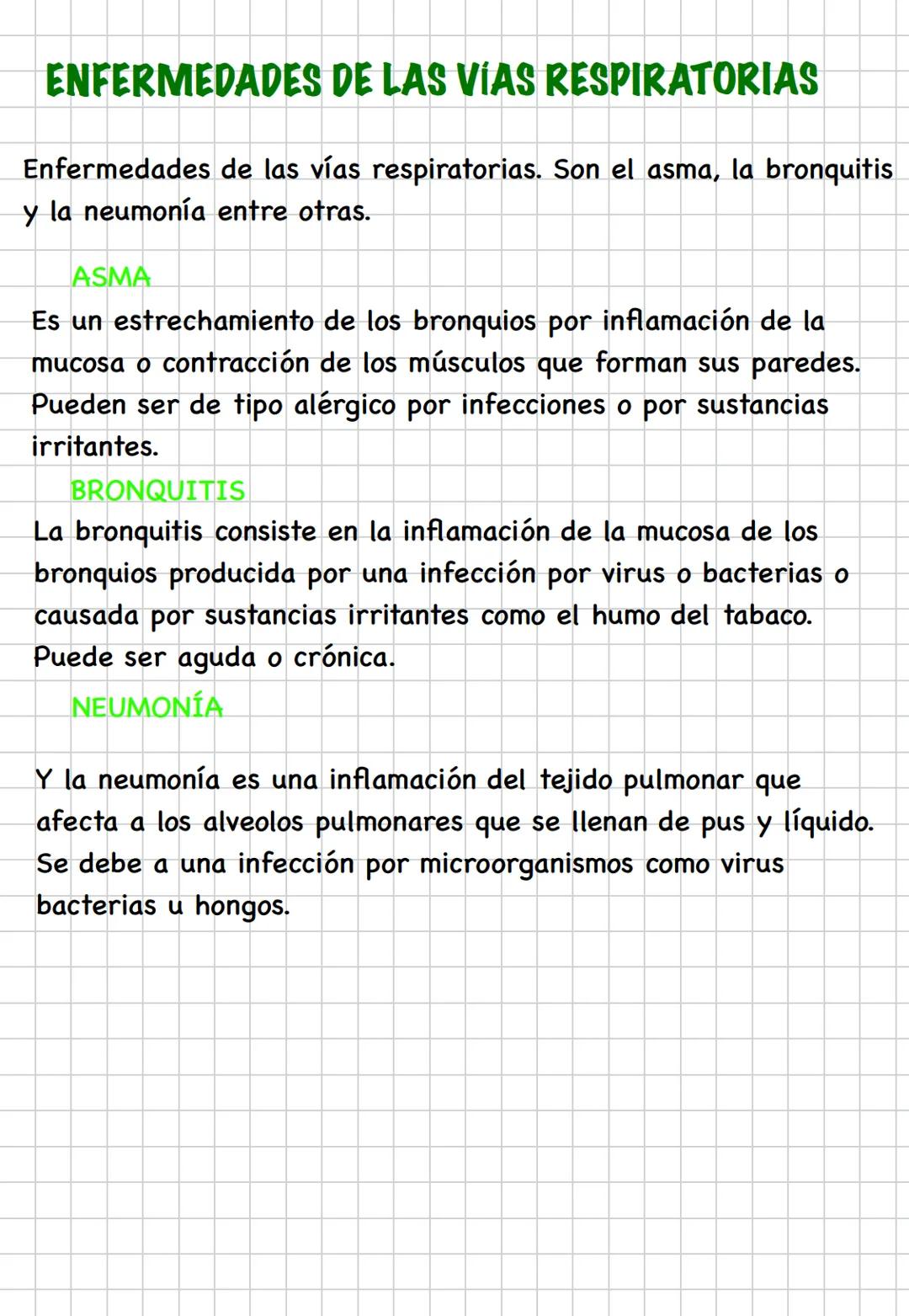 # TEMA 3. LA RESPIRACIÓN
El aparato respiratorio se encarga de tomar del aire el oxígeno
que las células necesitan para producir energía y
