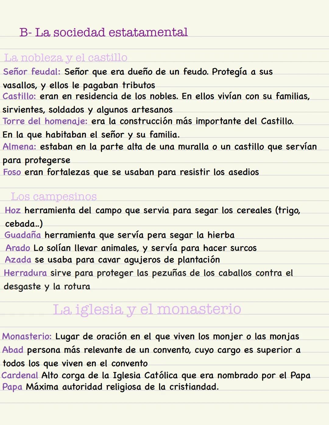 Tema 4
2° evaluación
# La alta edad media
Vocabulario
Marcas territorios fronterizos, con un ejército al mando de un marqués
Condados solían