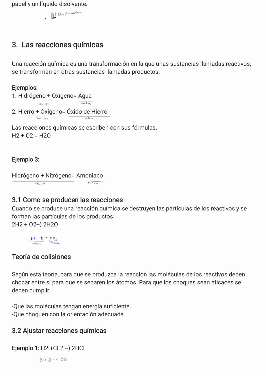 1. Los cambios físicos y los cambios químicos
-Cambios físico: Es una transformación de la materia en la que no cambia su naturaleza y
no ap