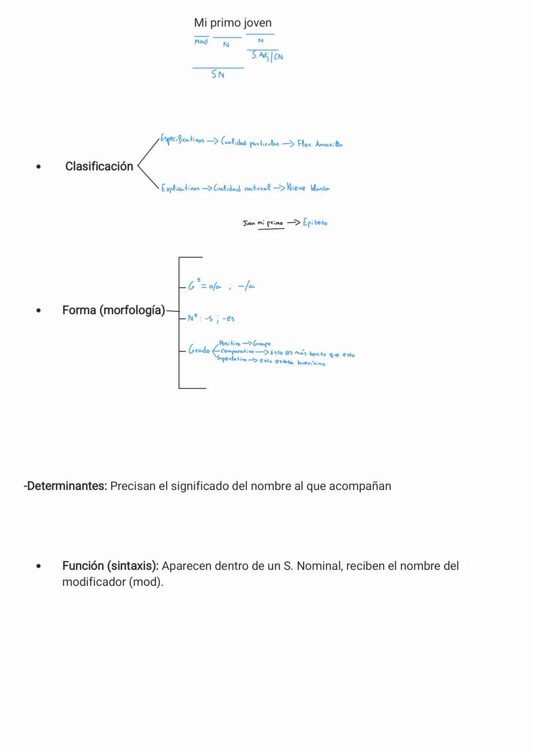 Morfología. Estudia la estructura interna de la materia
•Lexemas: Aportan contenido semántico
Morfemas:Unidad mínima con significado<
•Asijo
