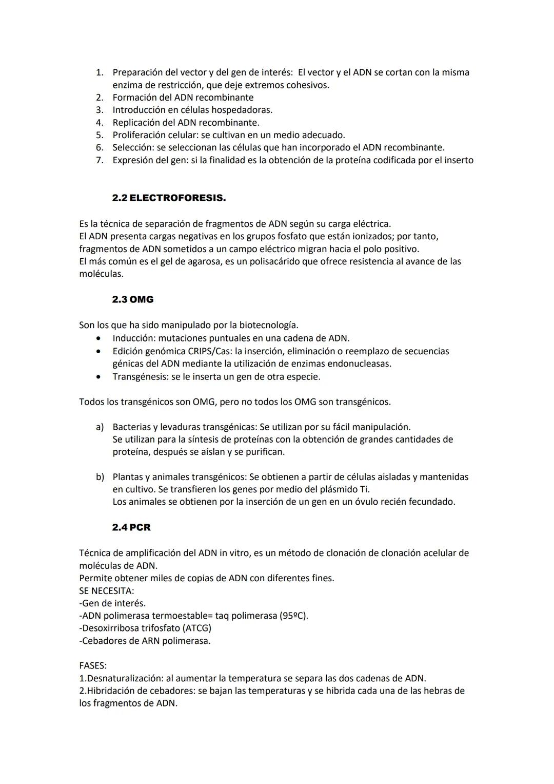 1. CONCEPTO.
TEMA 14: BIOTECNOLOGÍA.
Conjunto de técnicas, métodos y procesos tecnológicos que utilizan organismos vivos para
generar produc