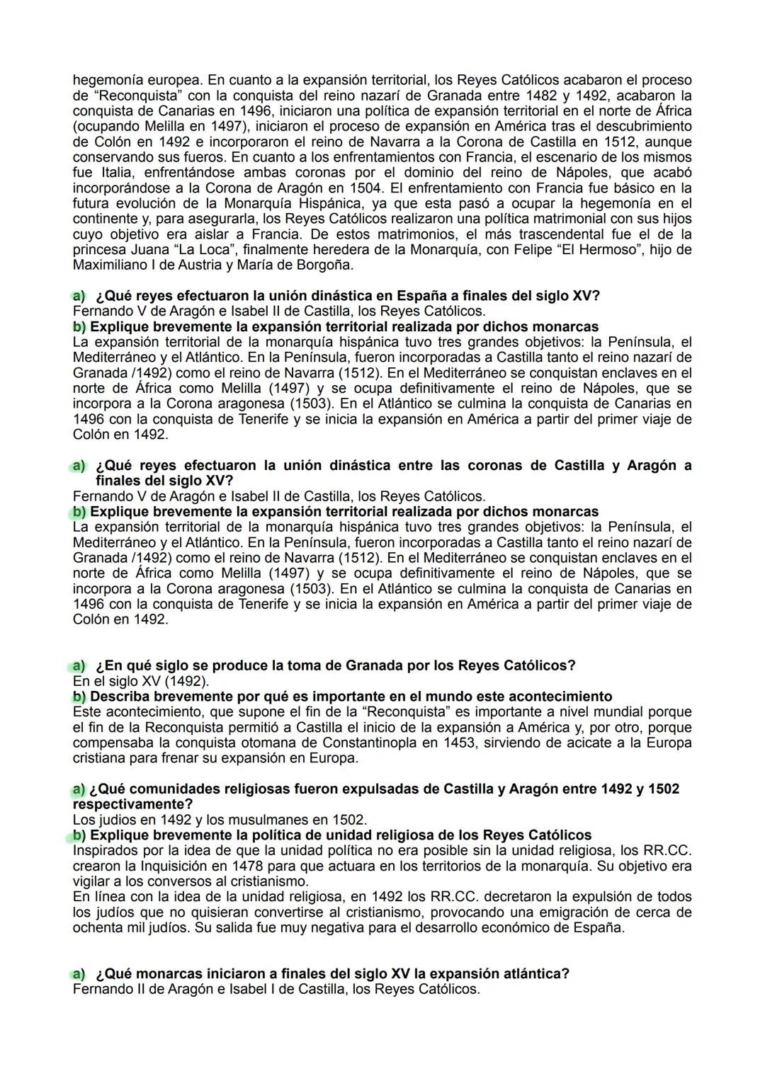 PREGUNTAS CORTAS HISTORIA.
Pregunta 1 (Antigüedad y Edad Media):
a) ¿Qué monarquía reinaba en la Península en el 711?
Monarquía Visigoda.
b