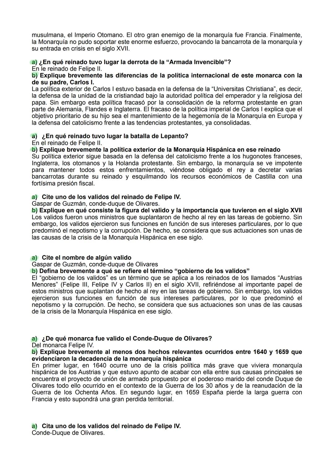 PREGUNTAS CORTAS HISTORIA.
Pregunta 1 (Antigüedad y Edad Media):
a) ¿Qué monarquía reinaba en la Península en el 711?
Monarquía Visigoda.
b
