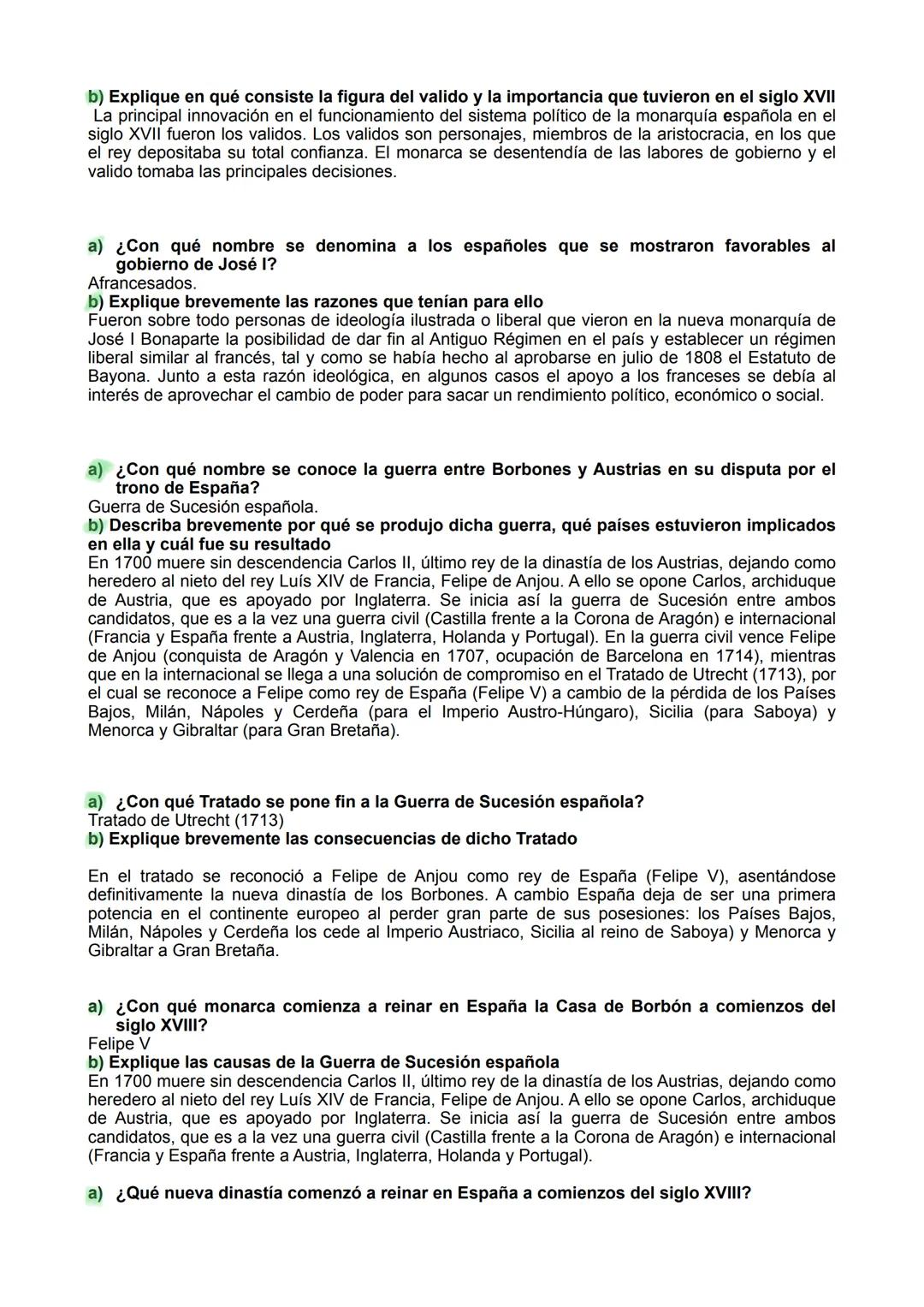 PREGUNTAS CORTAS HISTORIA.
Pregunta 1 (Antigüedad y Edad Media):
a) ¿Qué monarquía reinaba en la Península en el 711?
Monarquía Visigoda.
b