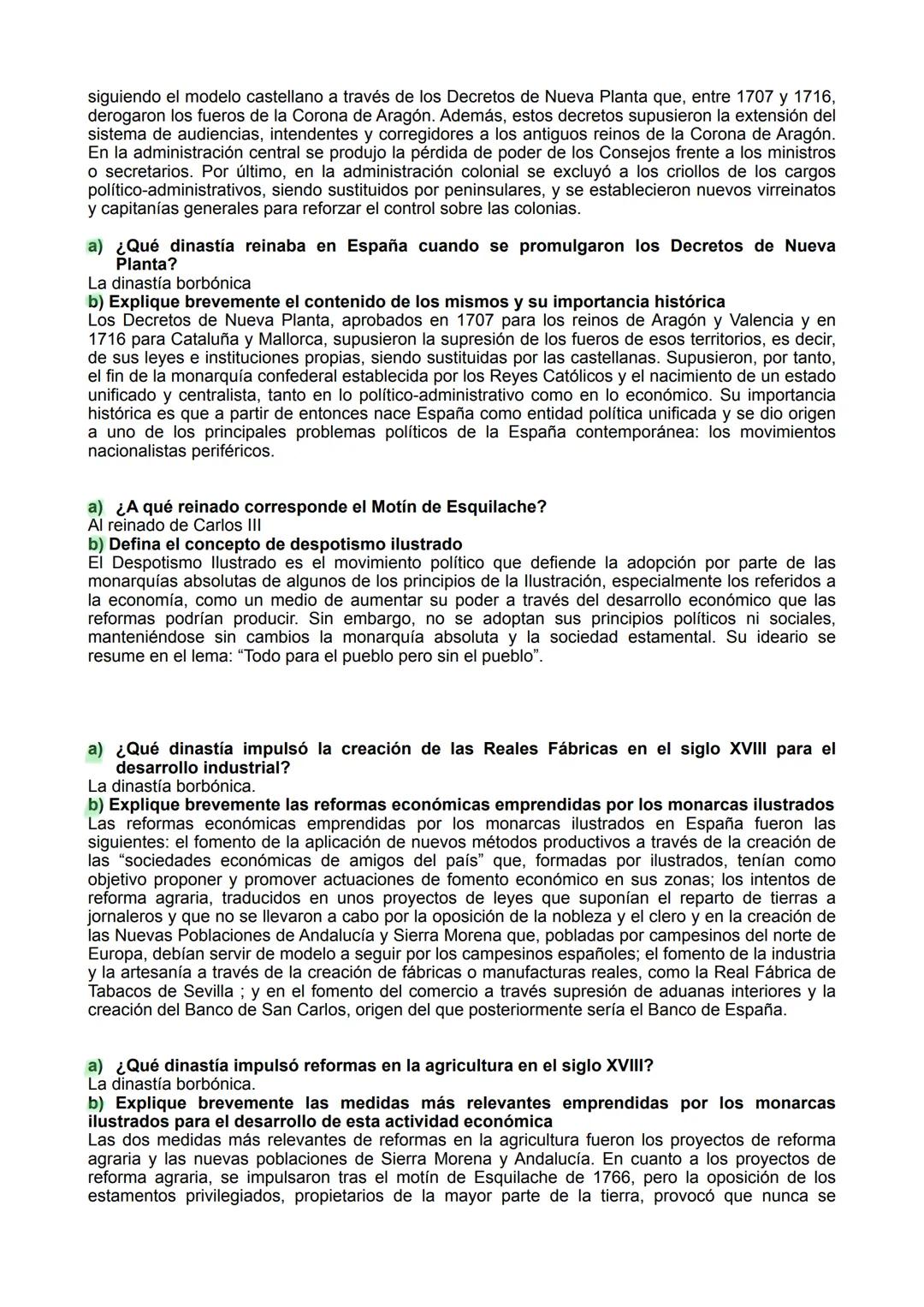 PREGUNTAS CORTAS HISTORIA.
Pregunta 1 (Antigüedad y Edad Media):
a) ¿Qué monarquía reinaba en la Península en el 711?
Monarquía Visigoda.
b