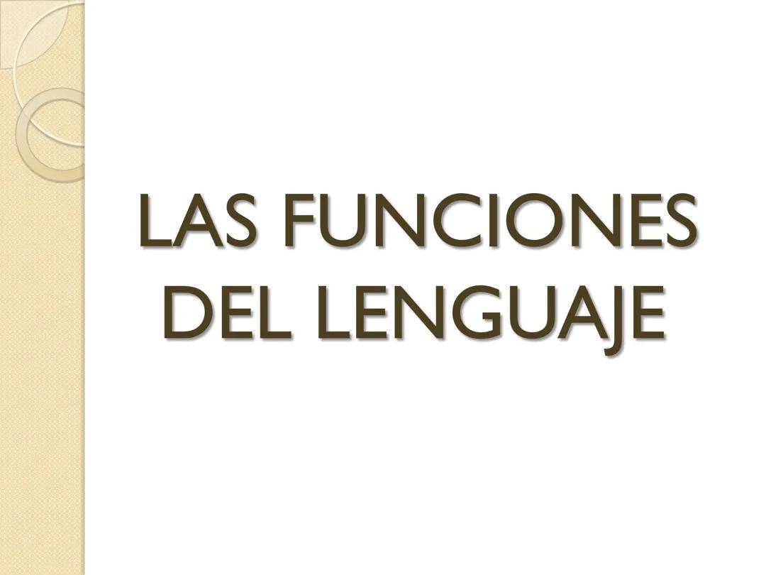 Las funciones del lenguaje
