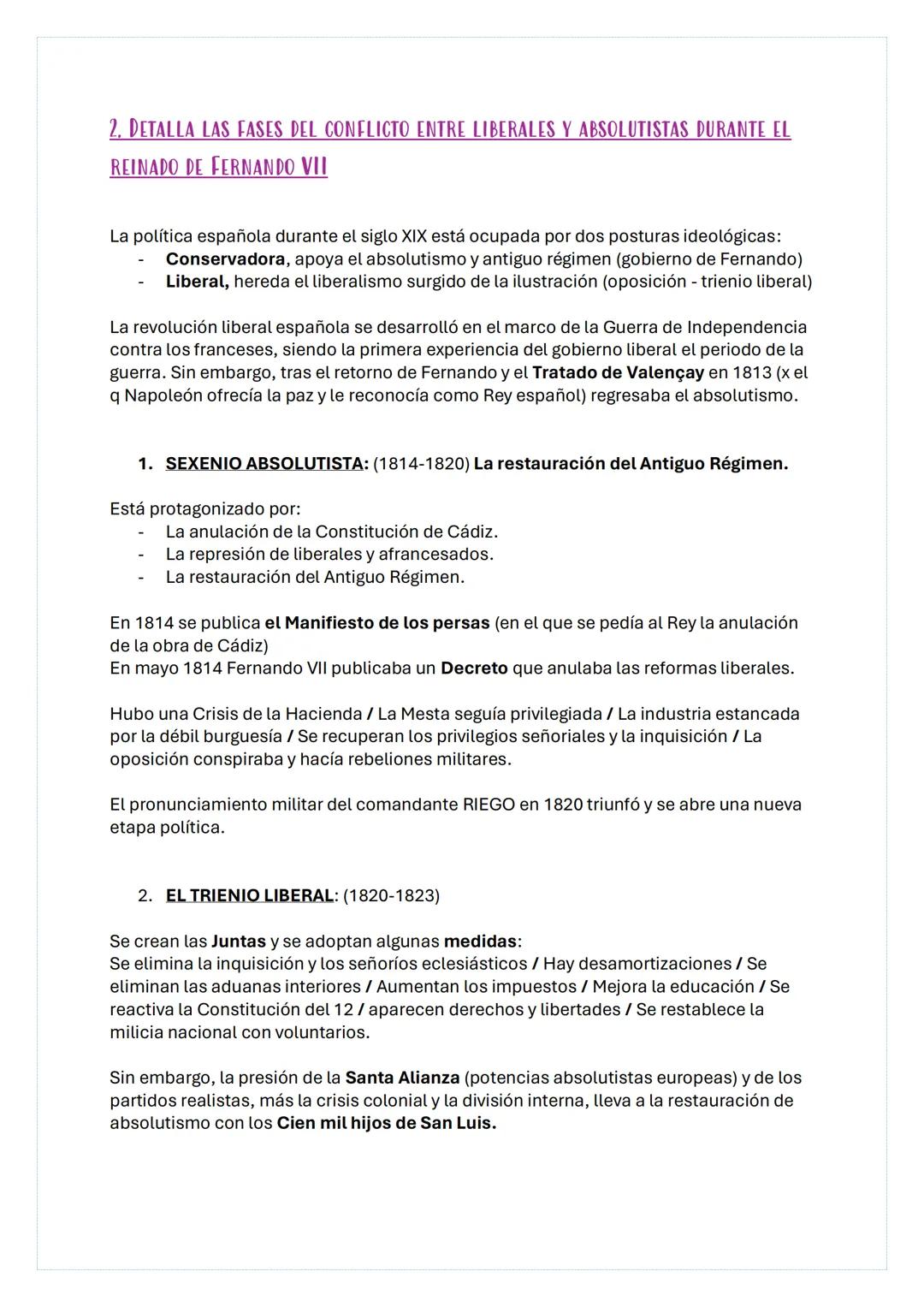 # LA CRISIS DEL ANTIGUO RÉGIMEN (1788-1833)
1. DESCRIBE LA GUERRA DE LA INDEPENDENCIA:
## LAS CAUSAS DE LA GUERRA:
Las inscribimos en el