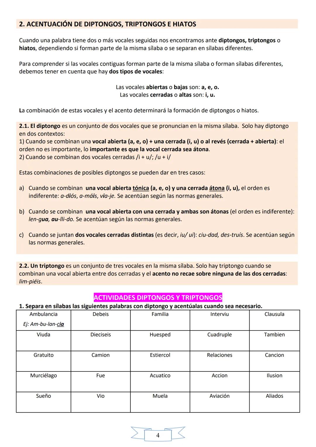 Alumno/a:
Curso:
Año académico:
Cuadernillo de acentuación
ESO
Publicado en: www.masterlengua.com 1. REGLAS GENERALES DE ACENTUACIÓN
Llamamo