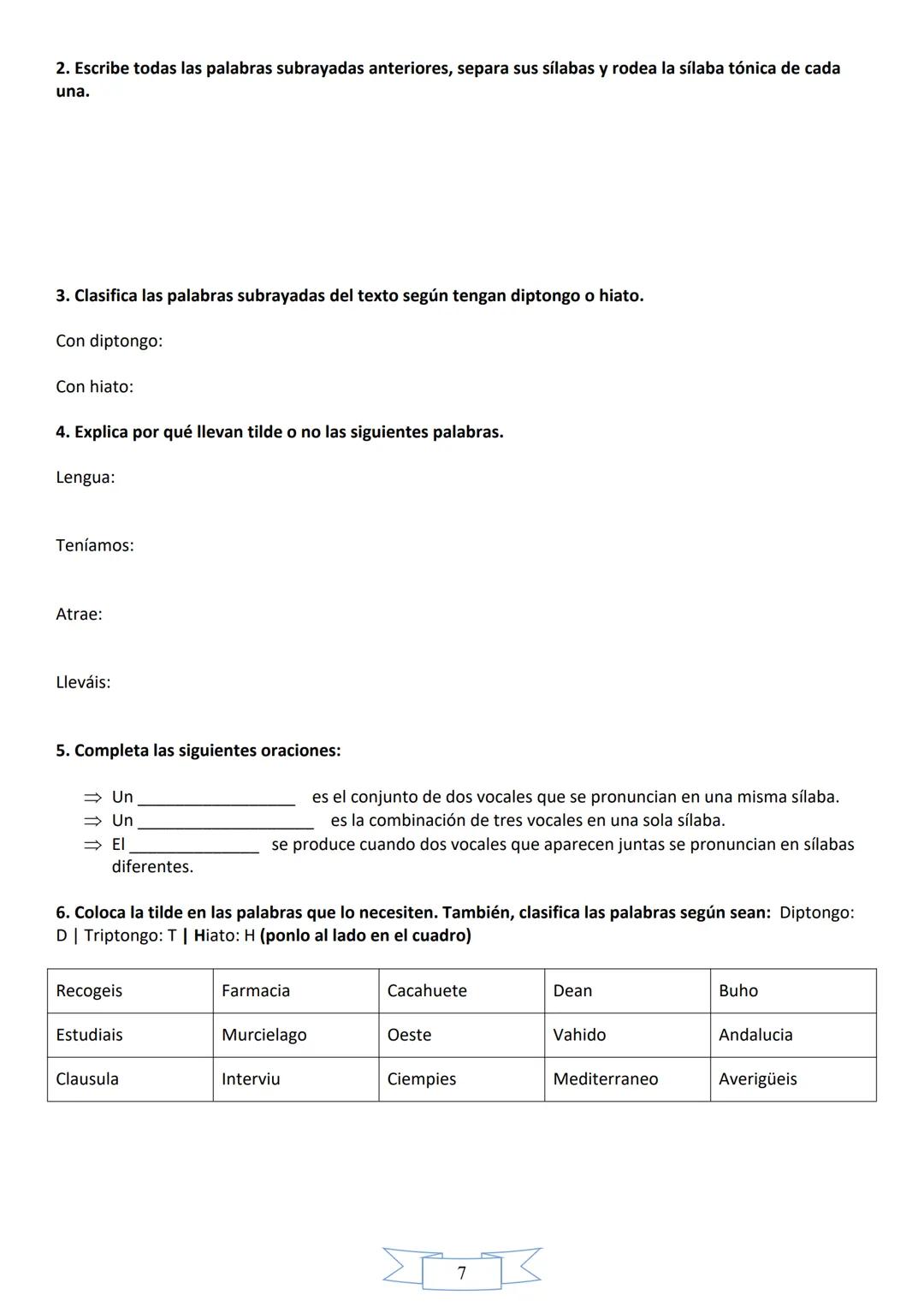Alumno/a:
Curso:
Año académico:
Cuadernillo de acentuación
ESO
Publicado en: www.masterlengua.com 1. REGLAS GENERALES DE ACENTUACIÓN
Llamamo