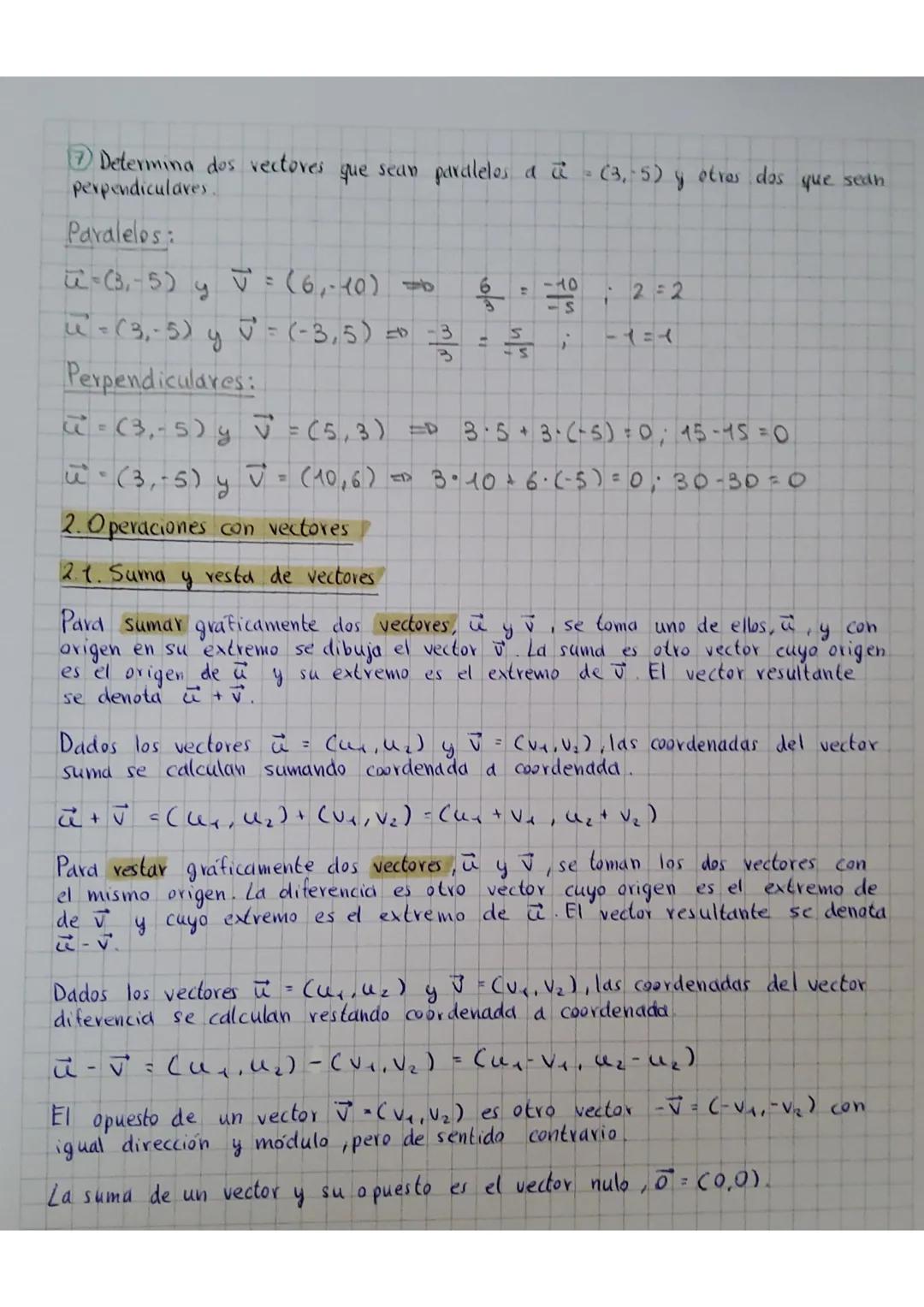 7: VECTORE
L A
RE
C
TA
CUACIONE
ES
DE
1. Vectores
el segundo
Un vector es un segmento orientado que se determina por dos puntos, A y B
el or