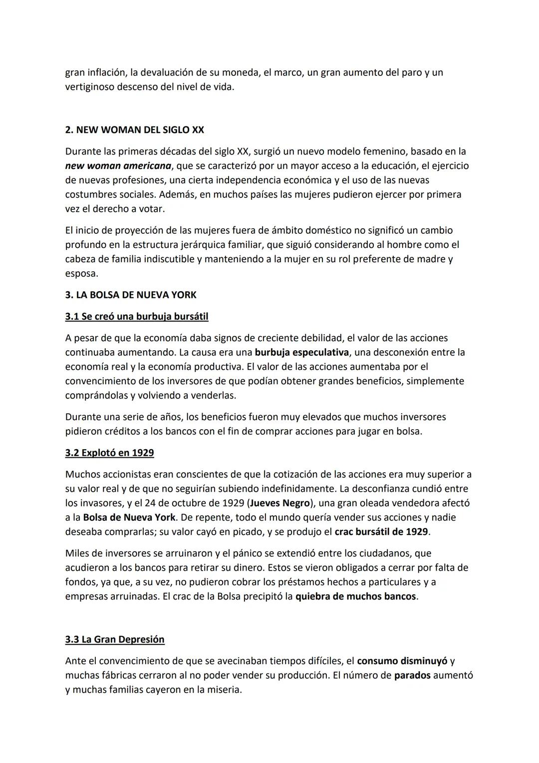 TEMA 5. LA EUROPA DE LOS DICTADORES
1. UNA PROSPERIDAD AMERICANA Y PENURIA EUROPEA
1.1 Una prosperidad americana
Estados Unidos salió muy be