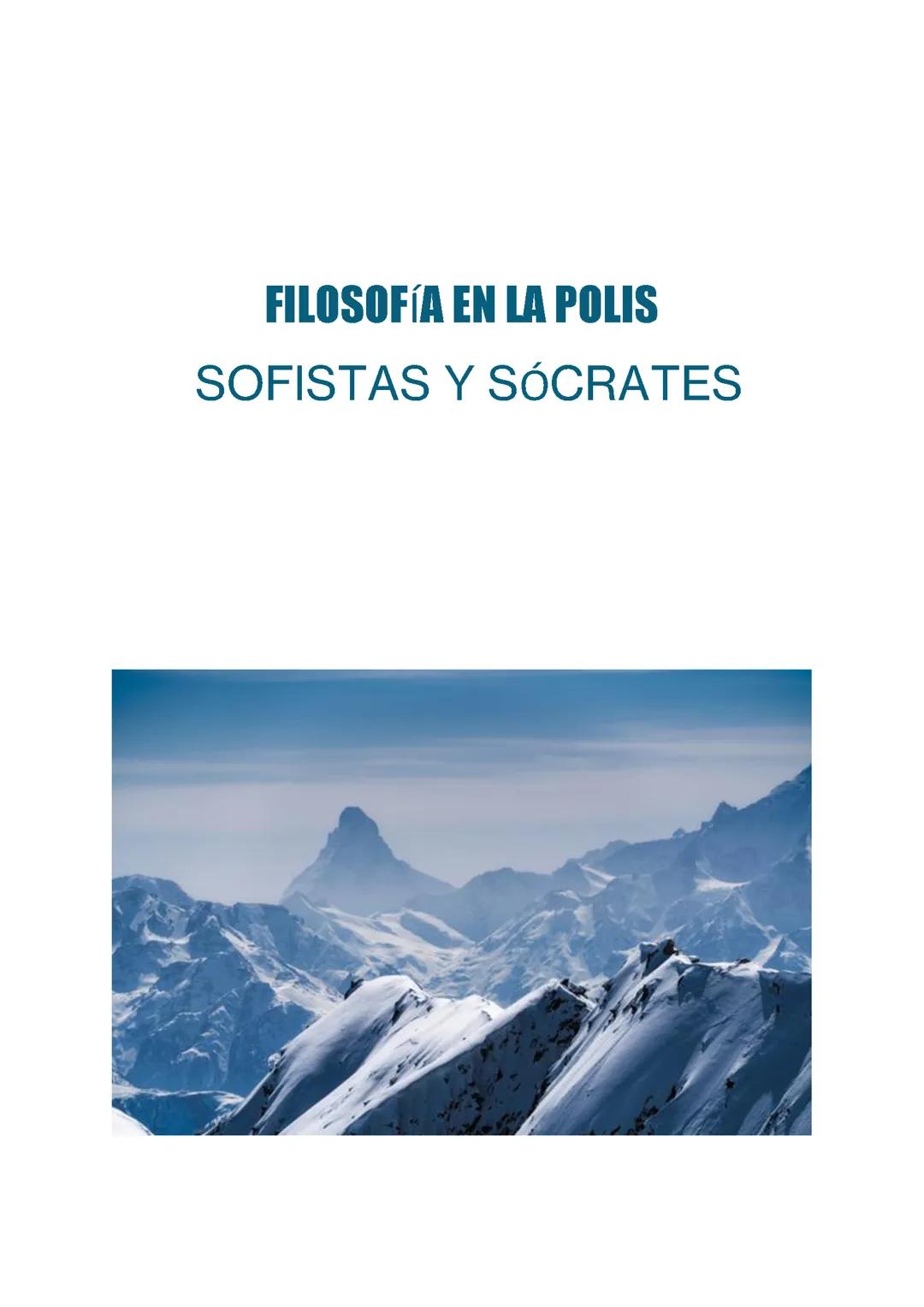 SOFISTAS Y SÓCRATES