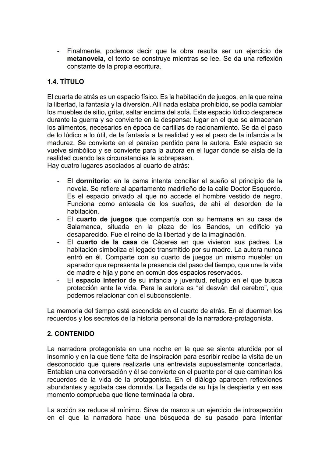 # GUÍA DE LECTURA
EL CUARTO DE ATRÁS
CARMEN MARTÍN GAITE
1. INTRODUCCIÓN A LA OBRA
1.1. LA AUTORA
Carmen Martín Gaite nace en 1925, en Sa