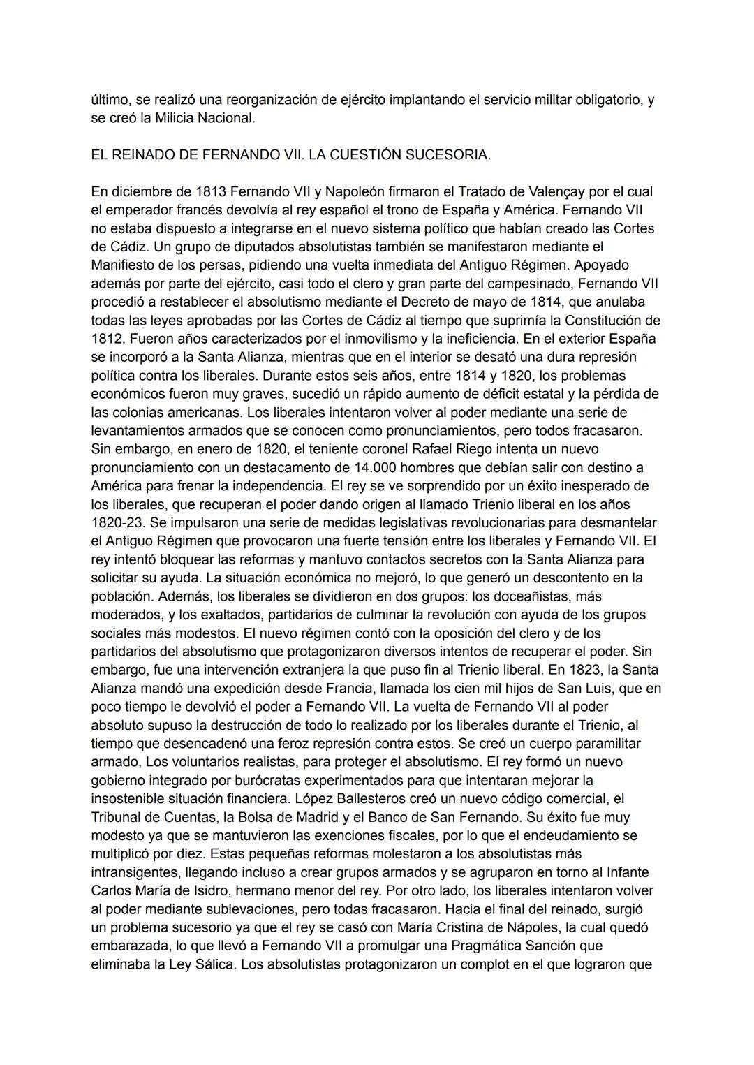 EL REINADO DE CARLOS IV.
Con la muerte de Carlos III, accede al poder su hijo Carlos IV, quien inauguró el despotismo
ministerial. La políti